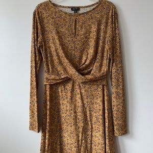 Mustard Floral dress